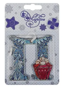 Новогоднее подвесное украшение буква П (8х7)