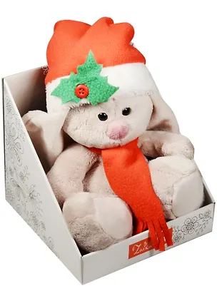 Мягкая игрушка НГ Зайка Ми  в красном колпачке и шарфе (15 см) (SidX - 160) 2559720