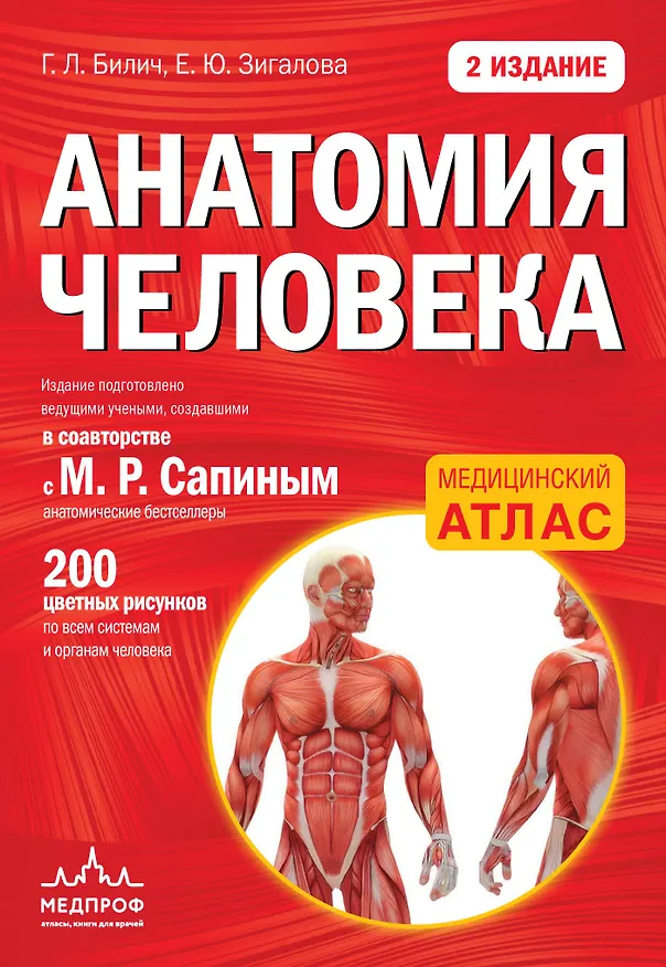 Книга Анатомия человека: 2 издание (Елена Зигалова, Габриэль Билич) — 1