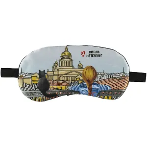 Маска для сна СПб Девочка и кот (пакет)