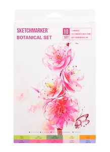 Маркеры 10цв "Botanical" карт.кор., Sketchmarker