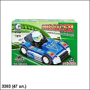 Конструктор Гоночные машины (47эл) (3383) (коробка)