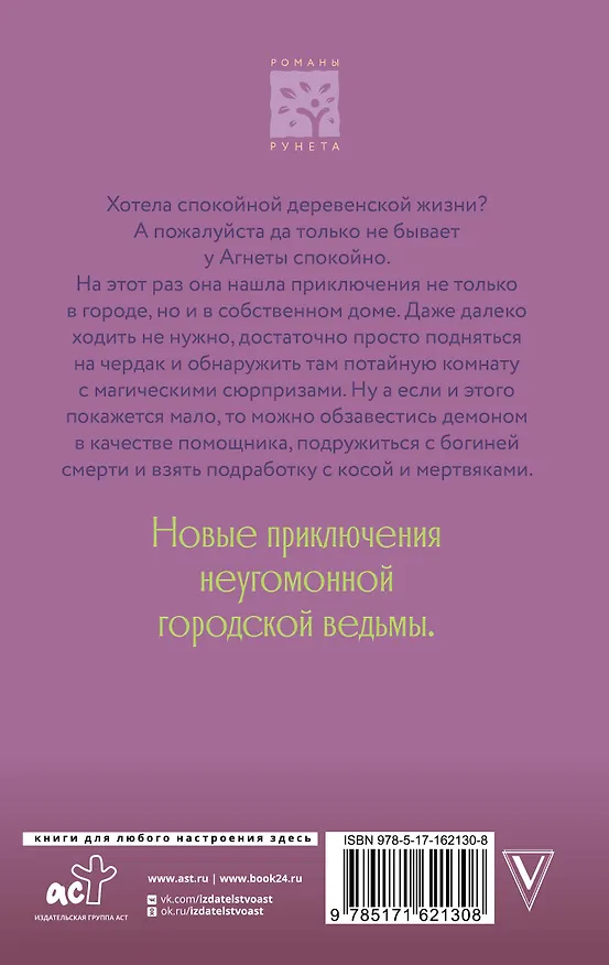 Книга Ведьма Агнета. Демон-помощник и заколдованная комната (Евгения Потапова) — 2
