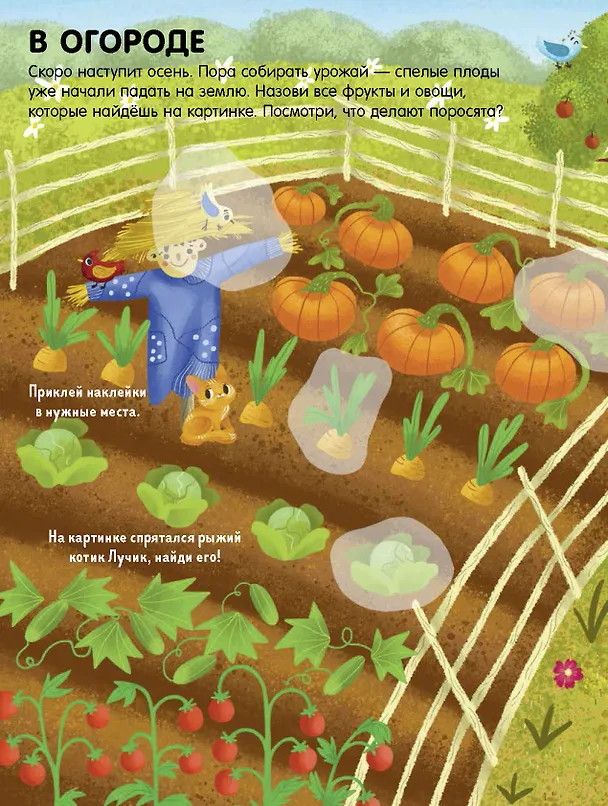 Книга Моя деревня. 45 наклеек (Евгения Попова) — 5