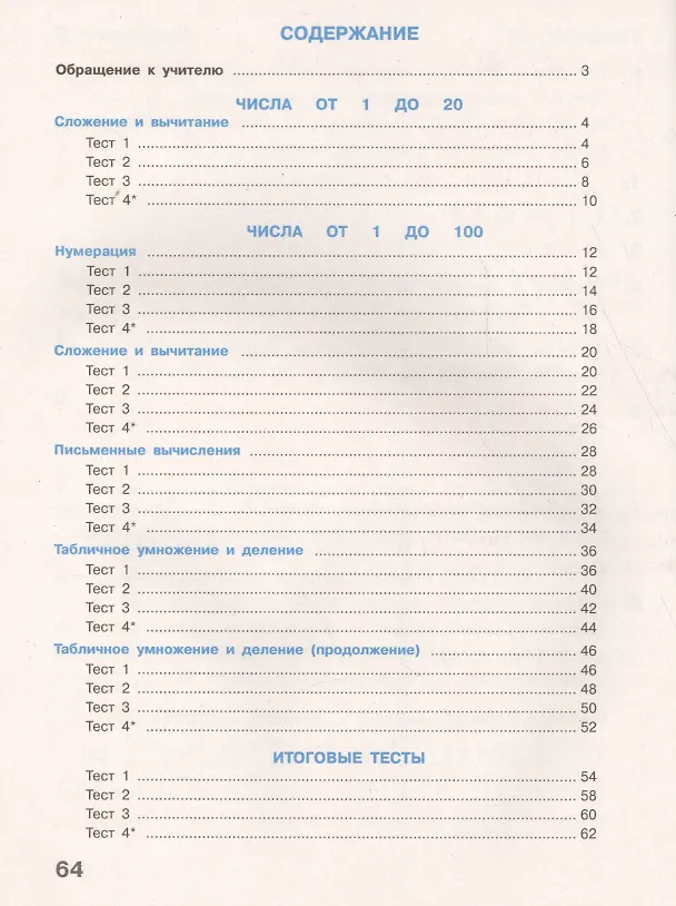 Книга Математика. 2 класс. Тесты. ФГОС (Светлана Волкова) — 2