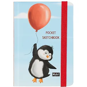 Скетчбук А5 32л "I love Popit" 120г/м2, тв. переплет, выб. лак