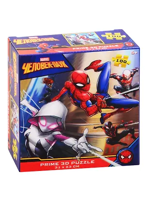 Пазл Стерео-пазл Prime 3D «Человек-Паук», 100 детал., 5+ 2843314