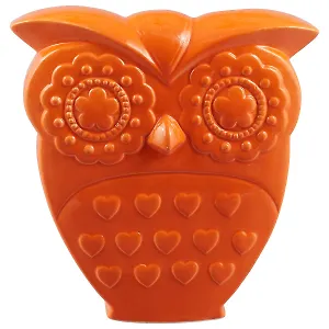 Ваза Сова оранжевая 19,8см (156-722)