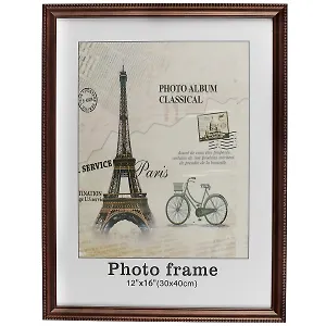 Фоторамка «Тёмное дерево с каймой», 30 х 40 см