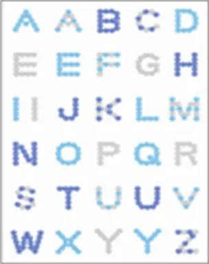 Блестящие наклейки Алфавит английский (RSS007) (Липуня) 2300382