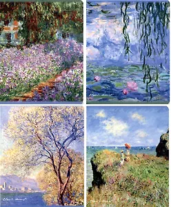 Тетрадь в клетку Be positive, "Клод Моне", 48 листов, в ассортименте