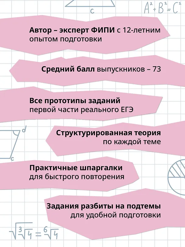 Книга ЕГЭ. Математика. Профильный уровень. Подготовка за 15 минут в день (Анна Никитина) — 7