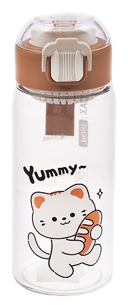 Бутылка Котик с батоном хлеба (пластик) (480мл) (12-7306-202604_37/3) 3164108