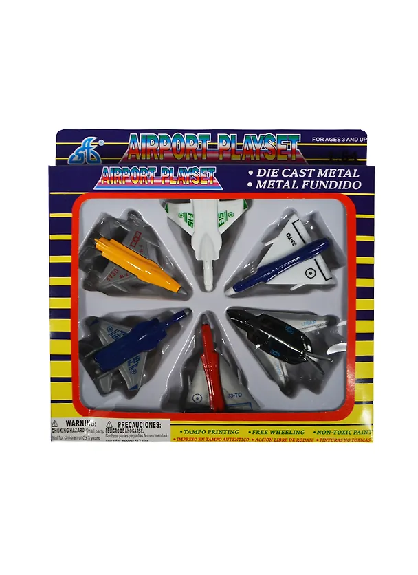 Набор металл. самолетов Handers Истребители (HAC1609-001) (7х3см) (6шт) (упаковка) 2454815 — 1