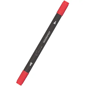 Маркер акварельный "Сонет", двухсторон., кисть и тонкий наконечник, краплак красный, сонет