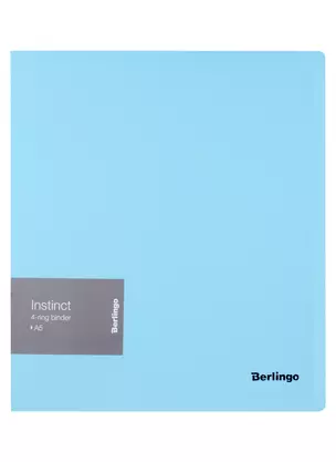 Папка 4 кольца А5 "Instinct" 35мм, 700мкм, аквамарин — 2926974 — 1
