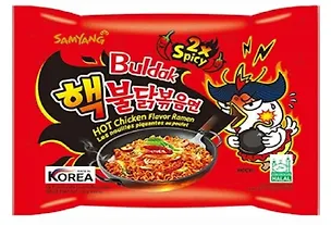 Лапша Samyang BULDAK со вкусом острой курицы  Hot Chicken Flavor Ramen, пачка, 140г 3092053