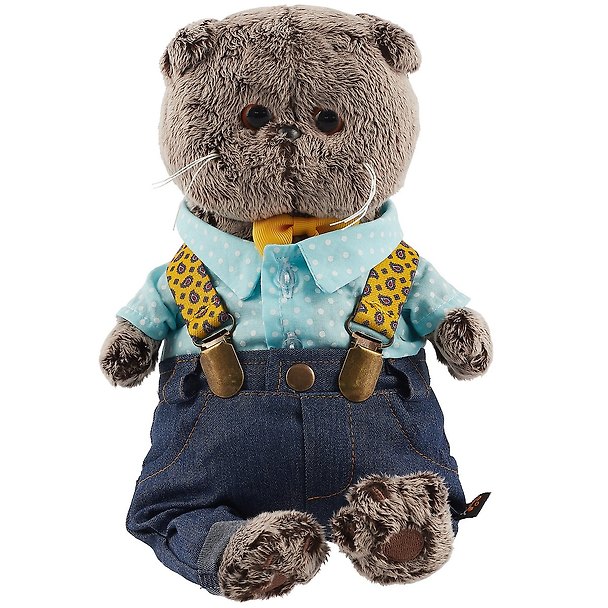 Игрушка мягкая Budi Basa, Басик в джинсах с подтяжками Ks22-093 2735107 — 1
