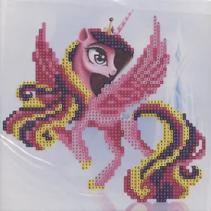 Алмазная мозаика на подрамнике Единорог (TZ-13486P) (20х20см) (частичн. выкл.) (упаковка) (Tukzar) 2796235