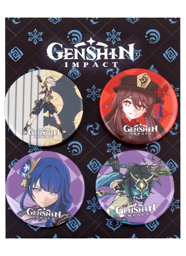 Набор значков «Genshin Impact», 4 штуки 2970551 — 1