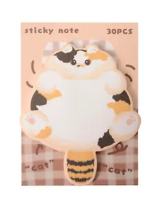 Блок самоклеящийся 80*85 30л лин. "Пушистые коты" ассорти