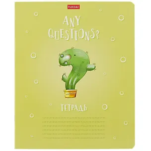 Тетрадь в клетку Hatber, "Мой друг Кактус", 24 листа, в ассортименте 2900104