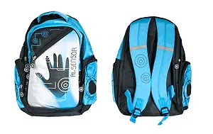 Рюкзак школьный "Sensor" 43*31*18, наружн.карманы, жесткое дно, Silwerhof