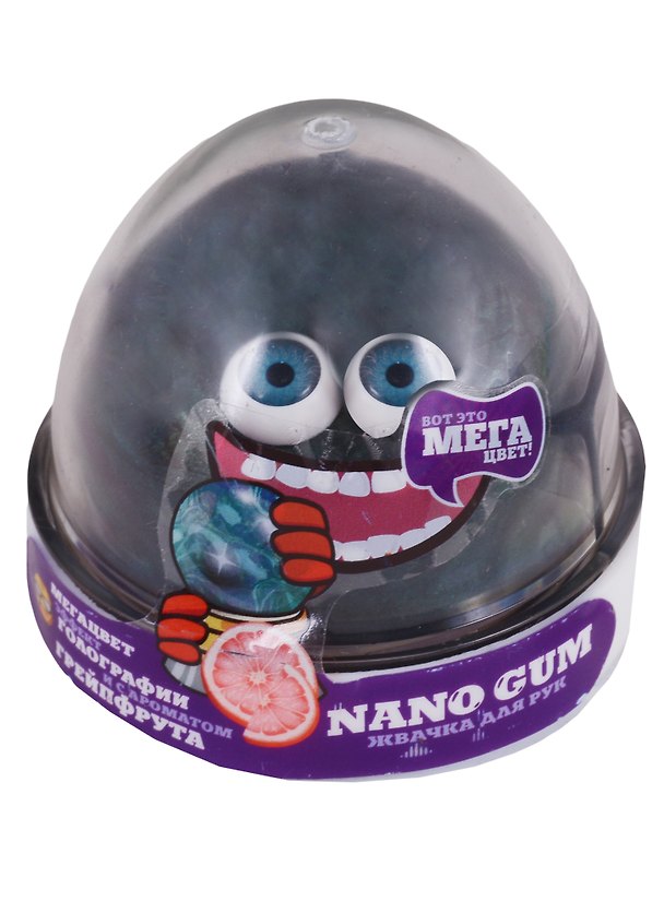Игрушка, Nano Gum Пластилин для лепки Жвачка для рук эффект голографии и аромат грейпфрута 50гр 2650568 — 1