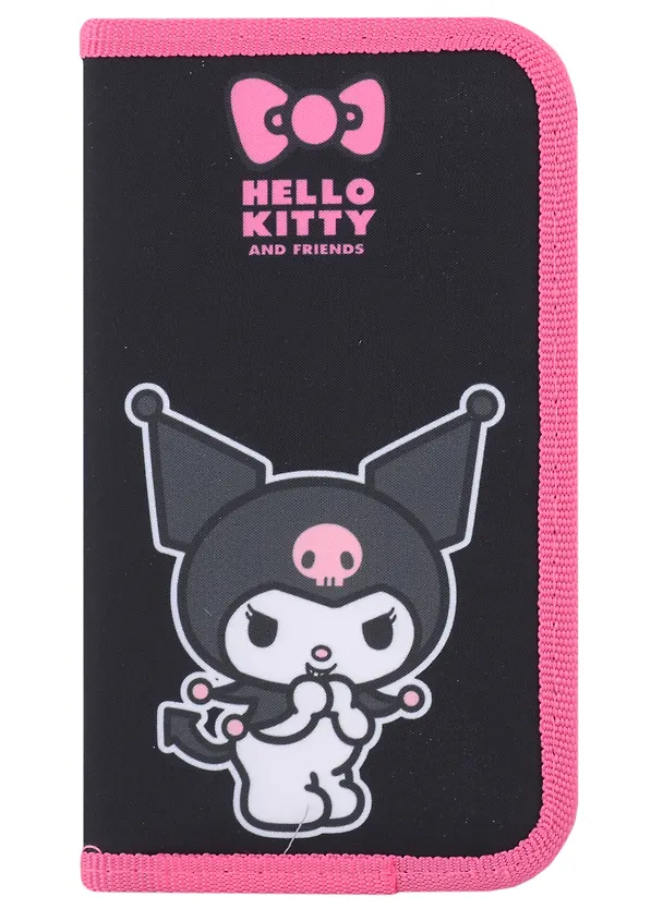 Пенал корпусный "Kuromi", черный, 19 х 11 см 2978267 — 3