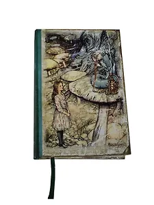 Записная книжка А6 80л 100*165 "Алиса. Разговор с гусеницей" тв.пер, нелин.блок, ляссе, ShyFly