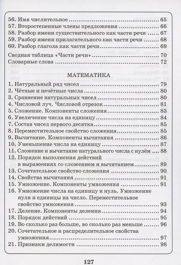 Книга Русский язык. Математика. 1-4 класс. Схемы,таблицы,определения (Валентина Голубь) — 4