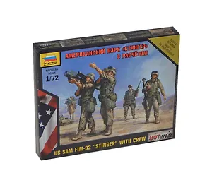 Сборная модель ЗВЕЗДА, Американский ПЗРК Стингер" (1:72) 7416"