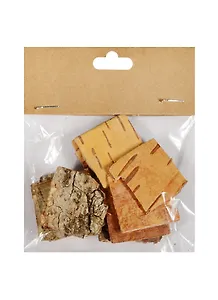 Кора-сухоцвет Квадратики 3 см (10шт) (11-00278-13)