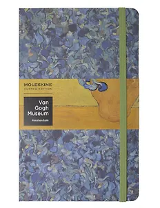 Книга для записей А5, 120 листов в линейку "Le Van Gogh Museum Large", синяя, жесткая обложка, Moleskine
