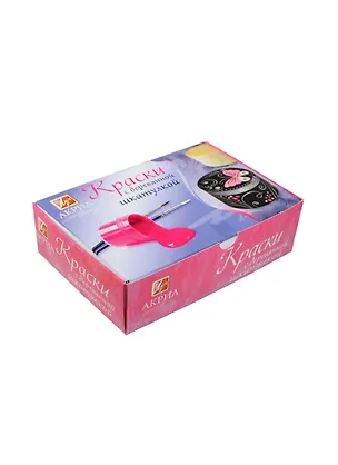 Набор акрил. красок (4цв.х15мл) с дерев. шкатулкой Бабочка (23С 1449-08) (+рис.-шаблон+копир. бумага+палитра+кисть) 2417605