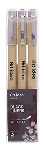 Набор линеров 03 шт 0,1/0,3/0,5 мм, Art idea