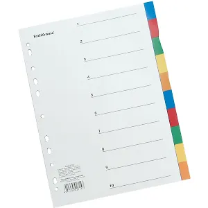 Разделитель А4 10цв Erich Krause