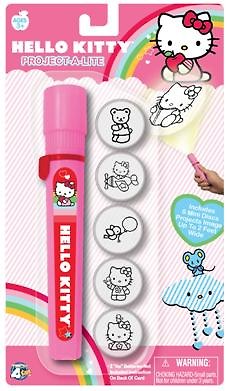Фонарик-проектор, 5 смен.насадок, розовый, блистер, подвес, Hello Kitty 227417 — 1