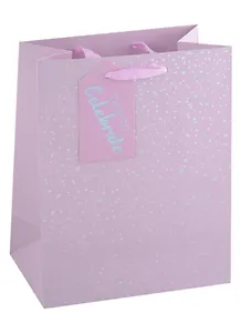 Пакет А5 18*23*10 "Time to celebrate" жен., бум., гологр.тиснение