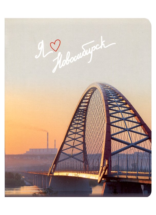 Тетрадь общая «Новосибирск. Бугринский мост», 48 листов в клетку, A5 - Эксмо 2937307 — 1