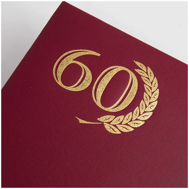 Папка адресная "60 лет" красная 236380 — 5