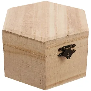 Набор для творчества. Шкатулка для росписи Многоугольная 7,8*14*12/7,4*13,5*11,7 (дерево)