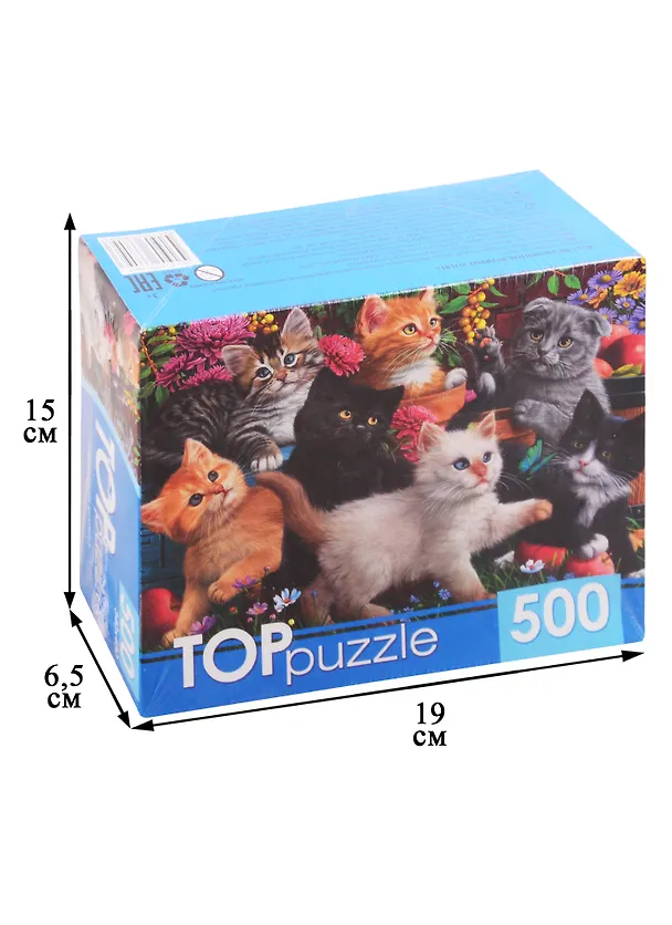 Пазл Игривые котята 500 элементов TOPpuzzle ХТП500-6809 2828999 — 2