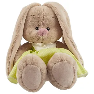 Игрушка мягкая Budi Basa, мягконабивная Зайка Ми в сарафане с кружевной бабочкой (малая) 18см 2522515