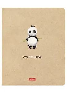 Тетрадь в клетку Hatber, "Панда Book", 48 листов, в ассортименте