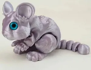 Фигурка 3D Шиншилла Аврора (пластик) (16х10) (129)