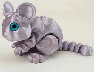 Фигурка 3D Шиншилла Аврора (пластик) (16х10) (129) 3102561