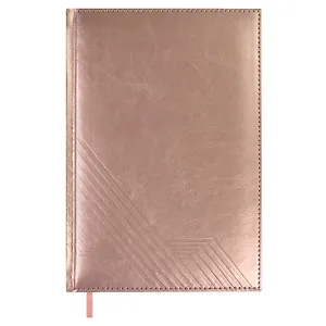 Ежедневник недат. А5 160л "Сариф эконом" розовый, иск.кожа, тв.переплёт, поролон, блинтовое тиснение, офсет, ляссе
