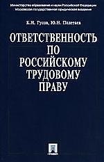 Ответственность по российскому трудовому праву.Научно практическое пособие 2139047 — 1