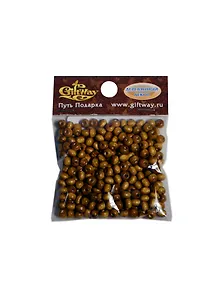 Деревянные бусины Круглые коричневые (00009501) (6мм) (упаковка)